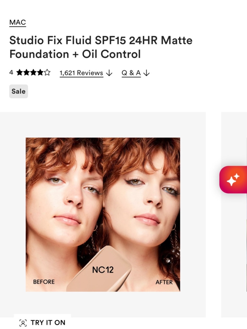 MAC Cosmetics Studio Fix Fluid SPF15 24HR Matte Foundation + Oil Control - Picture 3 of 5
